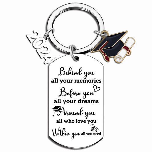 Graduation Gifts for Her Him Class Of 2024 Graduation Keychain for University College Middle High School Graduate Souvenir for Senior Students Nurse